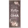 Textschild in Schwarz - (B)13 x (H)30 cm