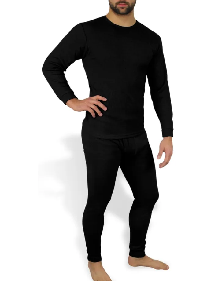 Thermo Unterwäsche Garnitur in Schwarz
