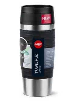 Thermobecher "Travel Mug Waves" in Schwarz - 360 ml