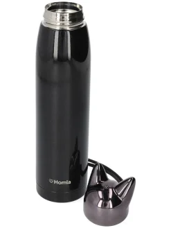 Thermoflasche ''Foxy'' in Schwarz - 320 ml