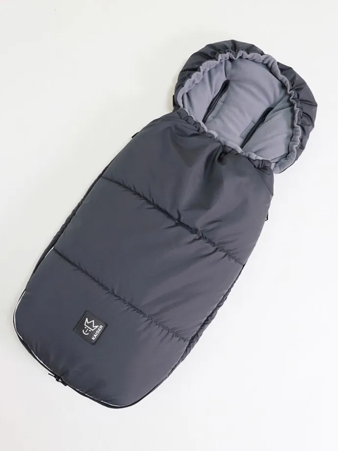 Thermo-Fußsack "Lukky" in Anthrazit - (L)105 x (B)45 cm