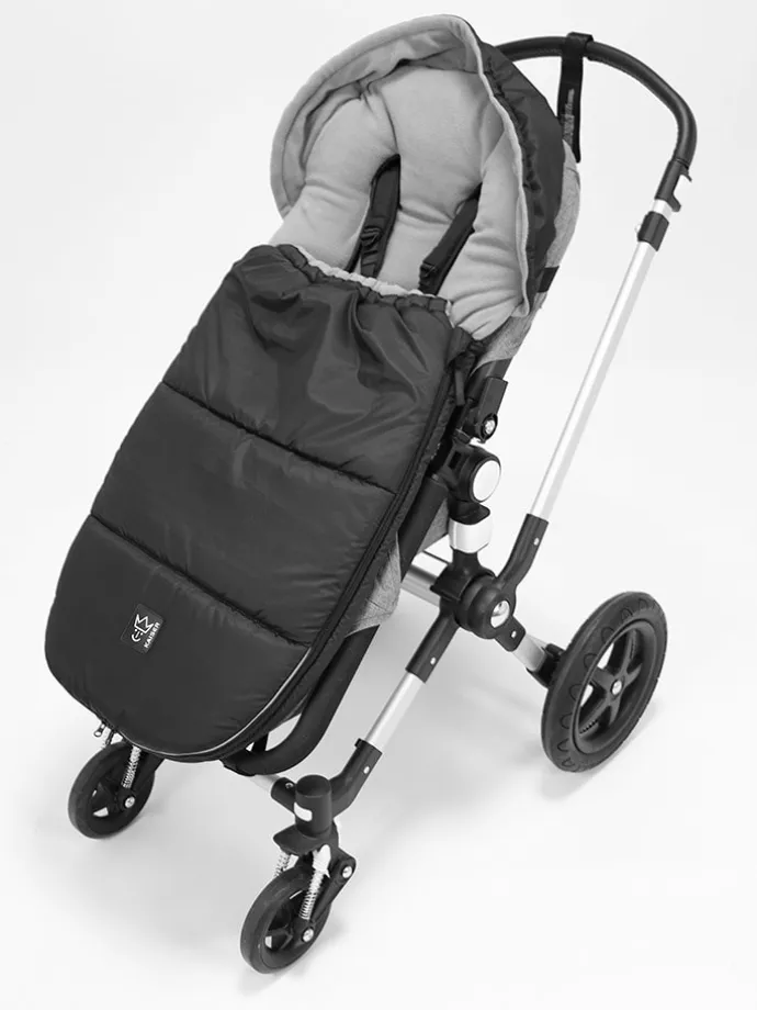 Thermo-Fußsack "Lukky" in Schwarz - (L)105 x (B)45 cm