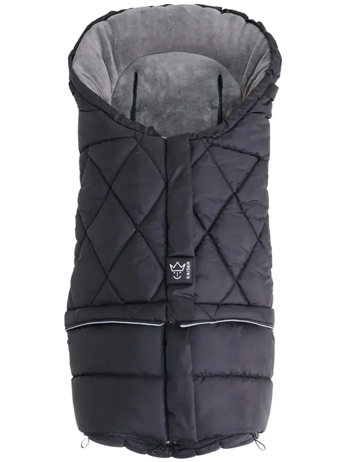 Thermo-Fußsack "Moony 2in1" in Schwarz