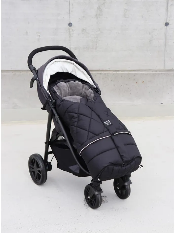 Thermo-Fußsack "Moony 2in1" in Schwarz