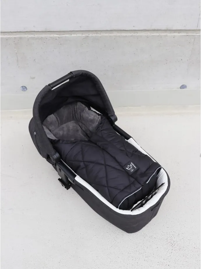 Thermo-Fußsack "Moony 2in1" in Schwarz