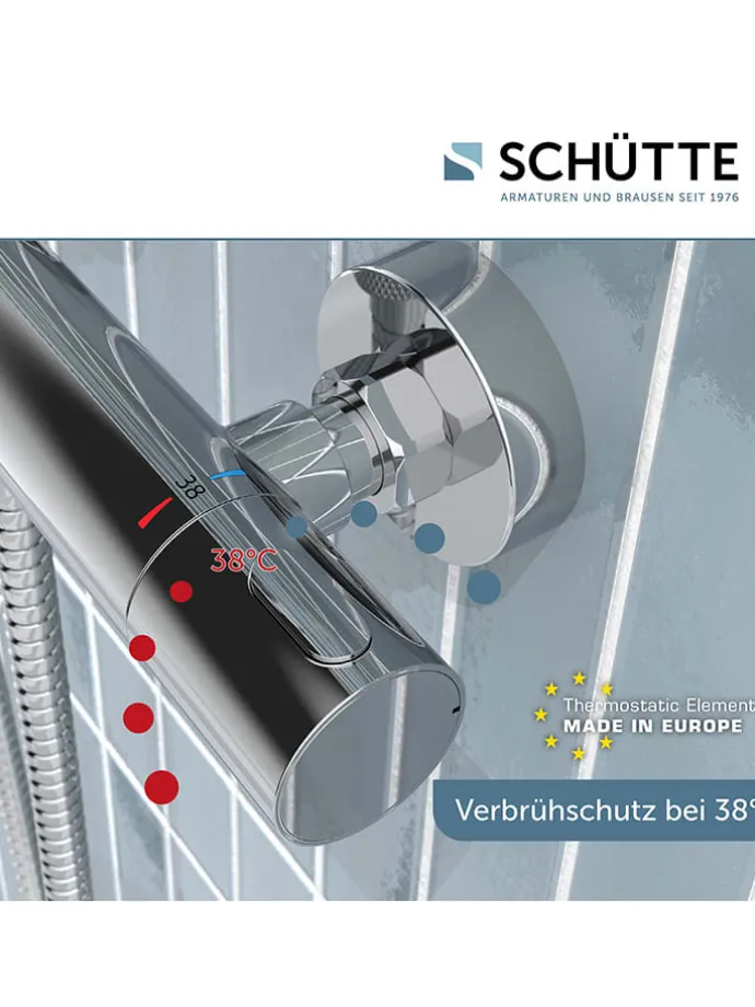 Thermostat-Duscharmatur ''Monza'' in Chrom