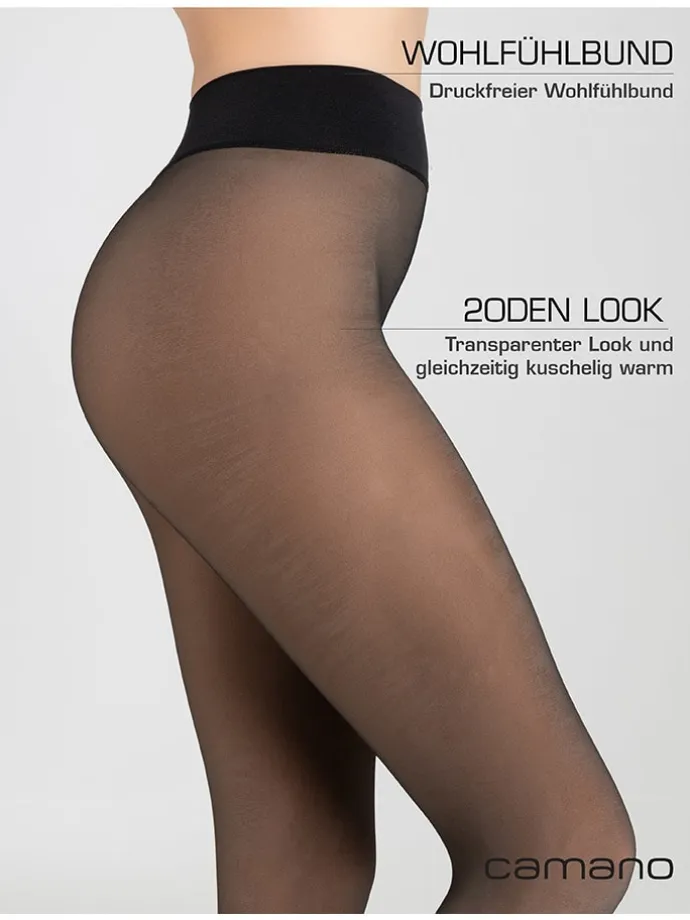 Thermo-Strumpfhose in Schwarz - DEN 80