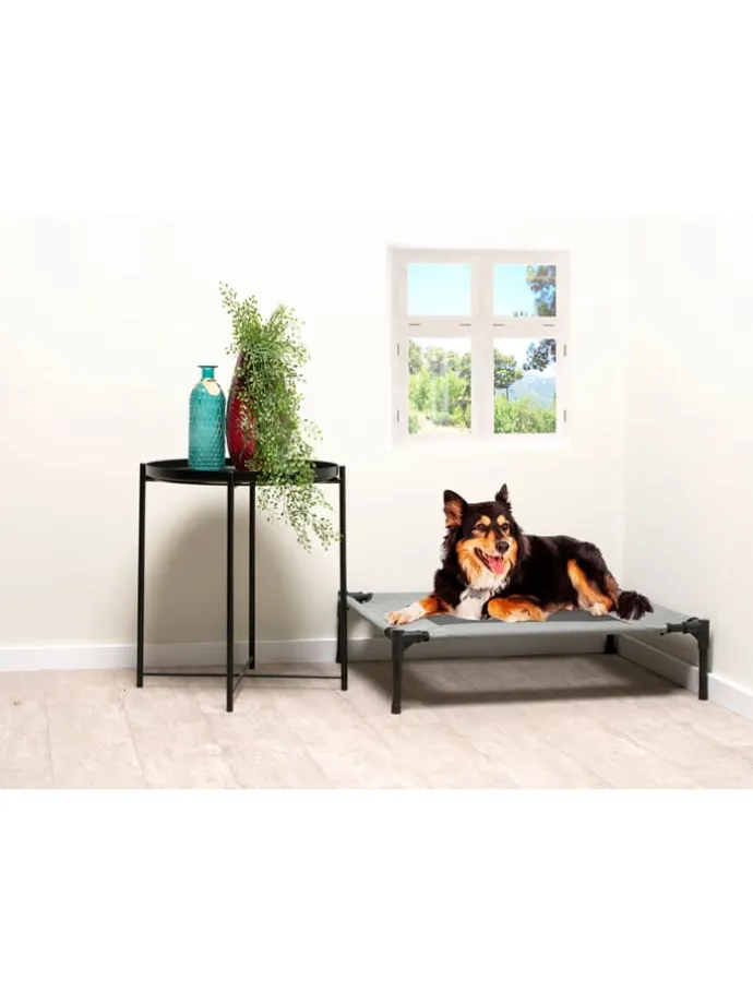 Tierbett in Grau - (B)81 x (H)17 x (T)63,5 cm