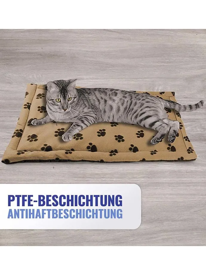 Tierbett in Hellbraun - (L)60 x (B)45 cm