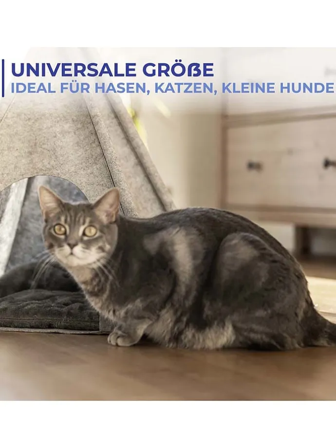 Tierbett in Hellbraun - (L)60 x (B)45 cm