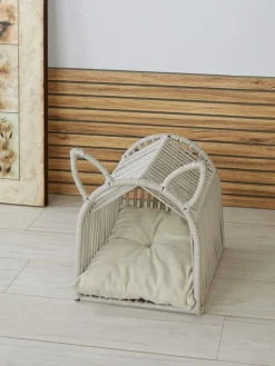 Tierbett "Lono" in Weiß - (B)31 x (H)44 x (T)44 cm