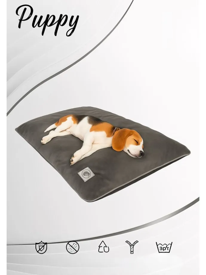 Tierbett ''Puppy Dog'' in Grau