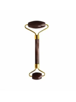 Tigerauge - harmonisierende und ausgleichende Gesichtsrolle (goldener Metallgriff)
