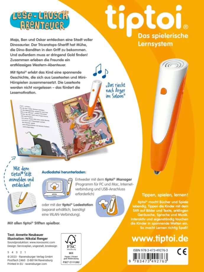 tiptoi® Lese-Lausch-Abenteuer - Dino-Stadt