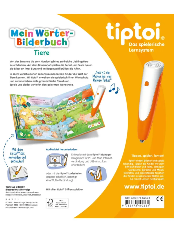 tiptoi® Mein Wörter-Bilderbuch Tiere
