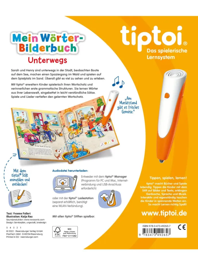 tiptoi® Mein Wörter-Bilderbuch Unterwegs