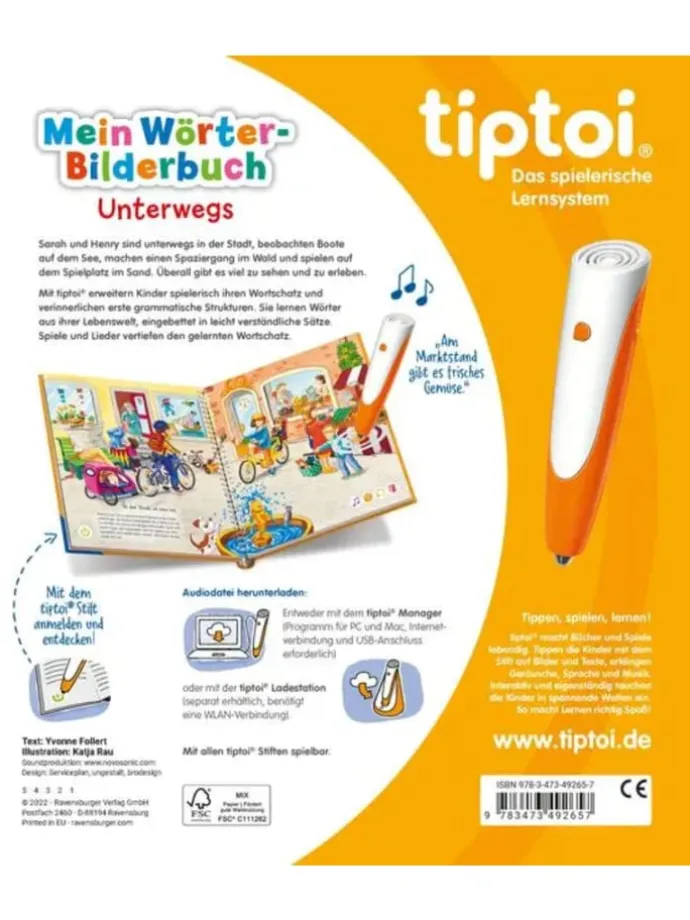 tiptoi® Mein Wörter-Bilderbuch Unterwegs