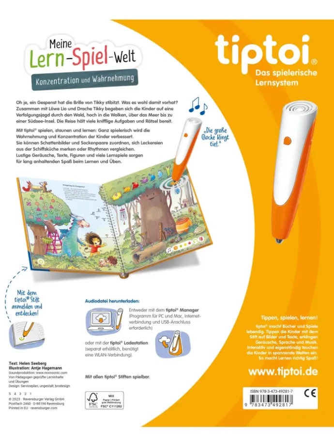 tiptoi® Meine Lern-Spiel-Welt - Konzentration und Wahrnehmung