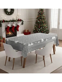 Tischdecke in Grau