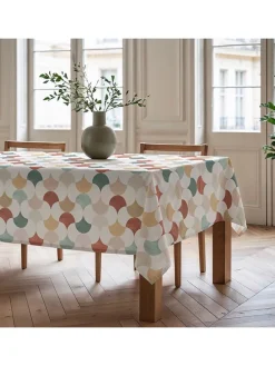 Tischdecke "Nordic Miren" in Beige/ Blau/ Braun