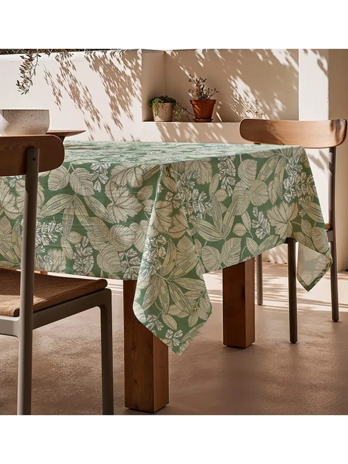 Tischdecke "Tropical Malena" in Grün