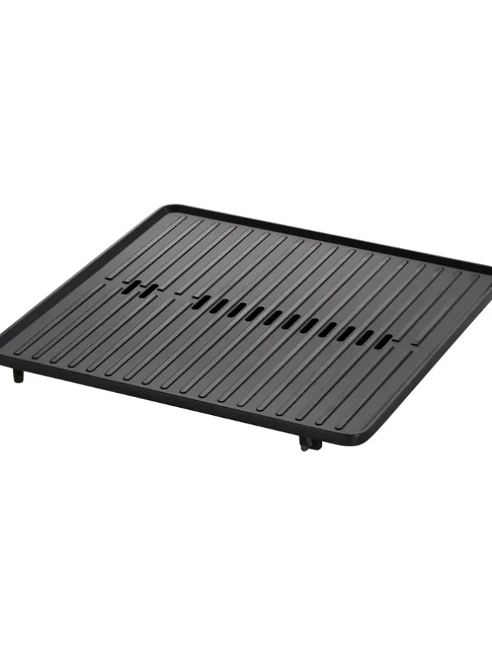 Tischgrill "Lono Quadro" in Silber/ Schwarz