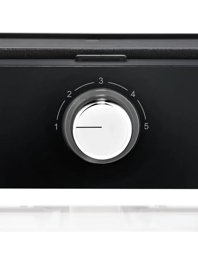 Tischgrill "Lono Quadro" in Silber/ Schwarz