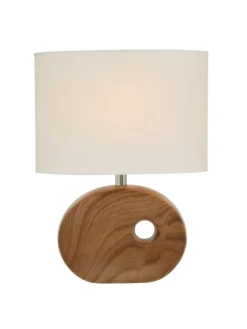 Tischlampe in braun