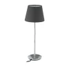 Tischlampe in Grau/ Silber - (H)47 x Ø 17 cm