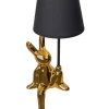 Tischleuchte "Helge" in Gold/ Schwarz - (H)45 x Ø 18 cm