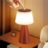 Tischleuchte LED in rot Touch Dimmbar 3600mhA Kabellos Akku