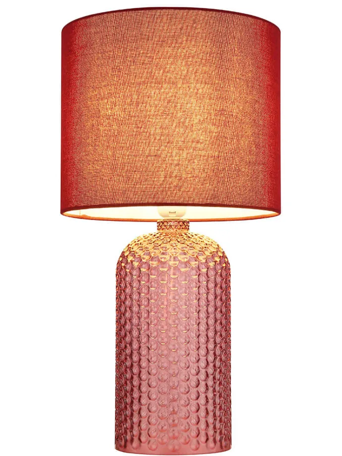 Tischleuchte "Sofia" in Orange - (H)50 x Ø 26,5 cm