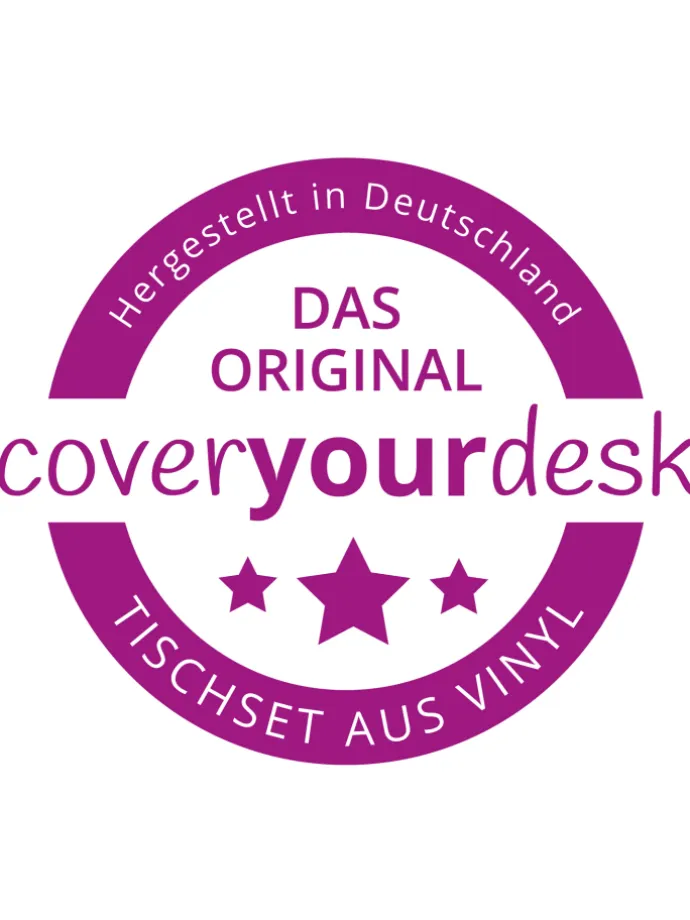 Tischsets I Platzsets abwaschbar - Bistro Schriftzug Retro - aus erstklassigem Vinyl (Kunststoff Ð BPA-frei) - 4 Stück - 44 x 32 cm - rutschfeste Tischdekoration