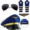4tlg. Accessories-Set "Piloten" in Dunkelblau