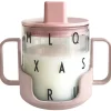 3tlg. Becher-Set "Grow with your cup" in Rosa - 220 ml