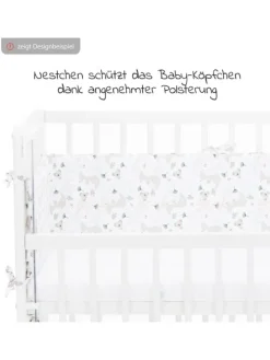 4-tlg. Bettwäsche-Set für Nino Decke 80 x in weiss