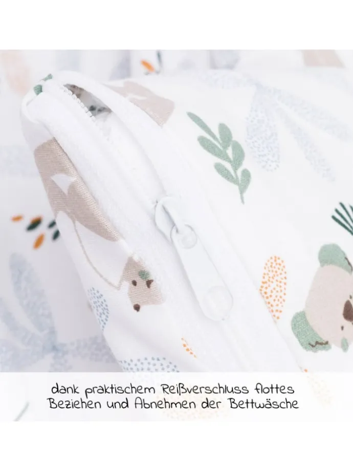 4-tlg. Bettwäsche-Set für Nino Decke 80 x in weiss