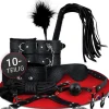 10tlg. Bondage-Set in schwarz
