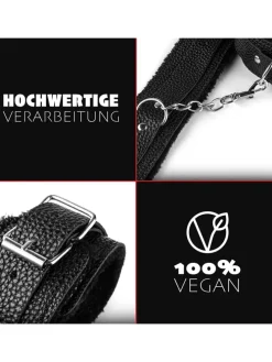 10tlg. Bondage-Set in schwarz