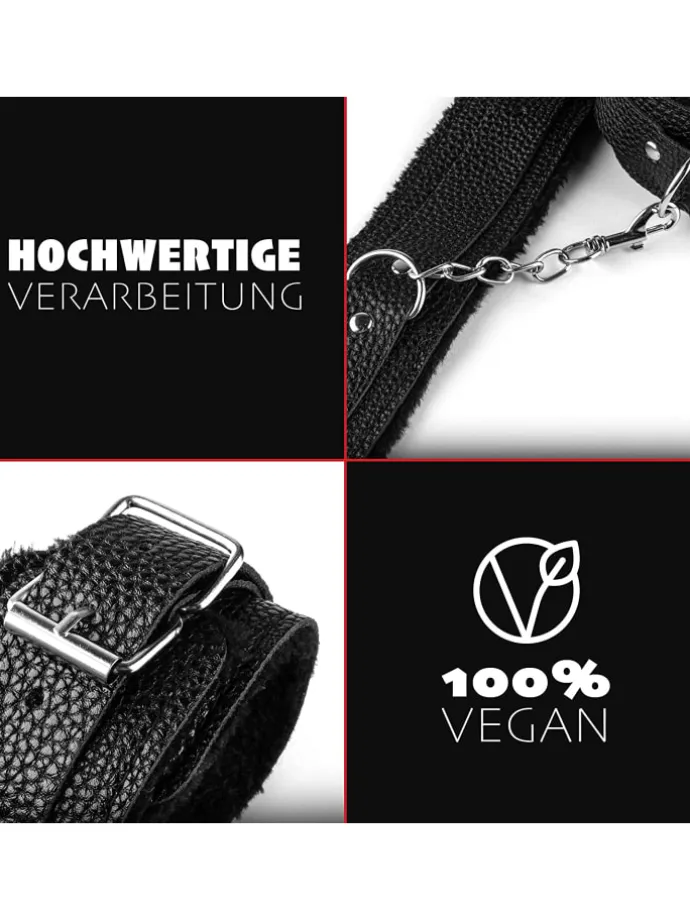 10tlg. Bondage-Set in schwarz