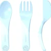 3tlg. Esslernbesteck in Blau - (L)22