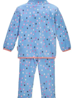 2tlg. Fleece-Outfit in Blau