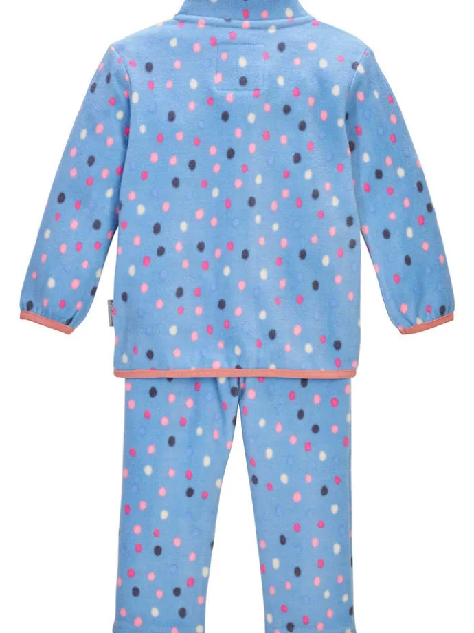 2tlg. Fleece-Outfit in Blau