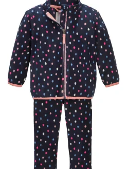 2tlg. Fleece-Outfit in Dunkelblau