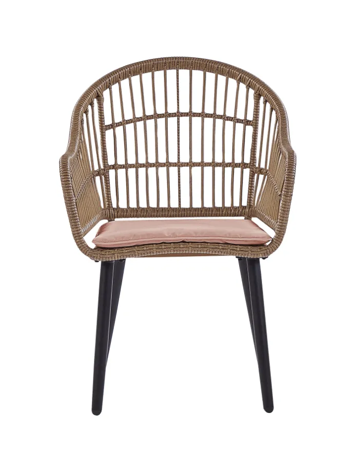 7-tlg Gartentisch Set ALIANO in Beige/Schwarz
