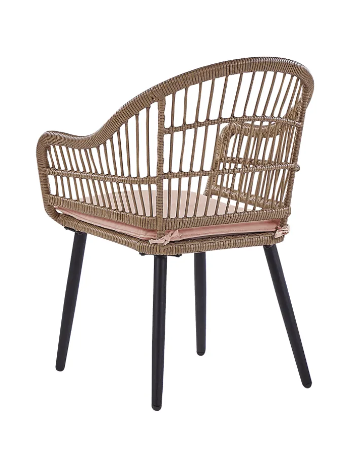 7-tlg Gartentisch Set ALIANO in Beige/Schwarz