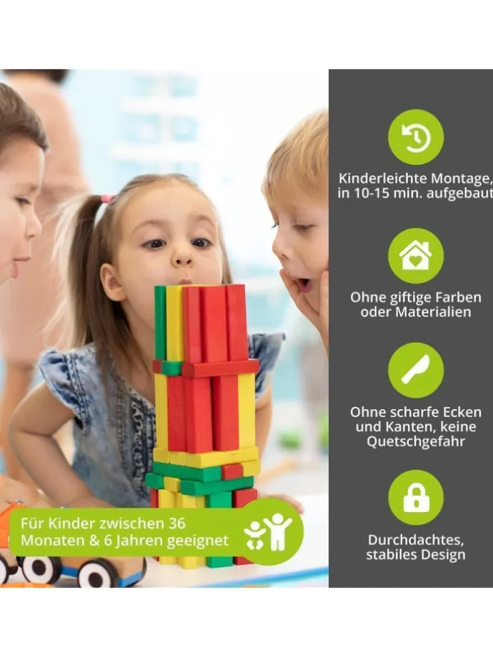 5-tlg. Kindersitzgruppe Amy in Weiß / weiß