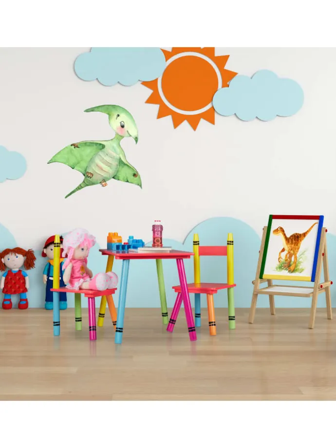 3-tlg. Kindersitzgruppe in Bunt