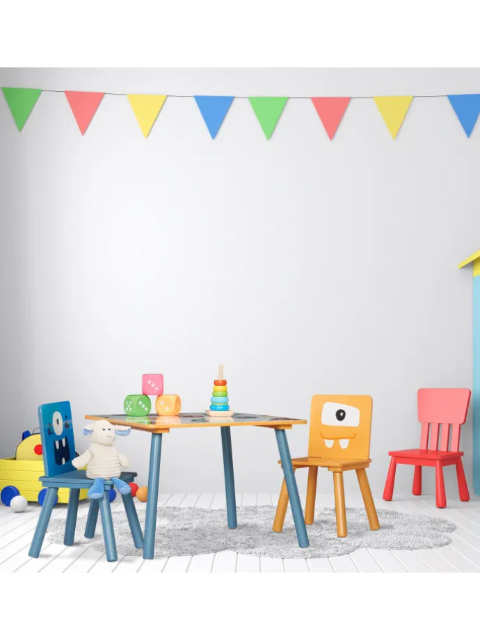 3-tlg. Kindersitzgruppe in Bunt