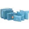 6tlg. Kofferorganizer-Set in Blau